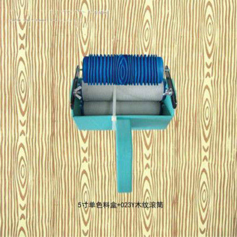 Paint printed printing algae shade of wooden roller with wooden door striature streak diatom toolArt paint printing printing algae