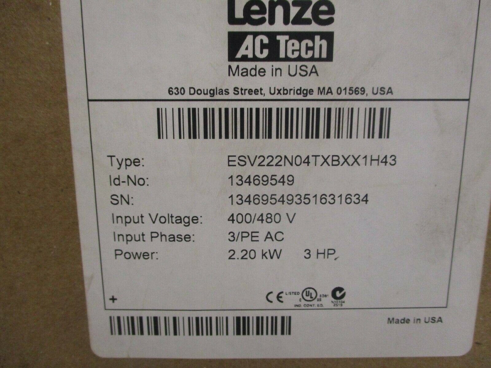German Lenze inverter ESV152N02TXB