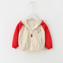 Girls  coat 2021 new autumn little virgin baby autumn windbreaker spring and autumn thin section tide foreign style Korean version of the infant