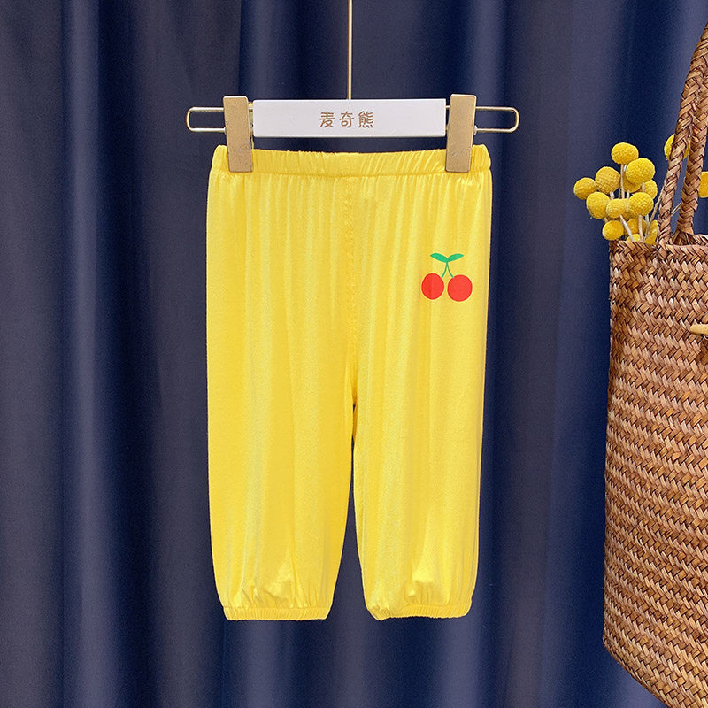 Girl Anti-mosquito Pants Summer Thin Pure Cotton Ultra Slim 2022 New Light Cage Pants Baby Sleeping Pants Children Pants Thin Loose