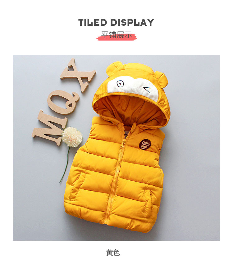 1-6 tuổi cậu bé vest mùa thu và mùa đông chất đầy áo vest bé mặc áo khoác vest trùm đầu áo gile len cho bé sơ sinh