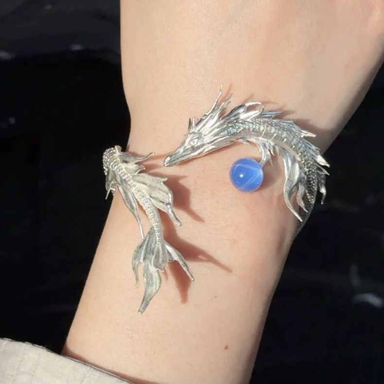 "Dragon" Bracelet with Adjustable Opening