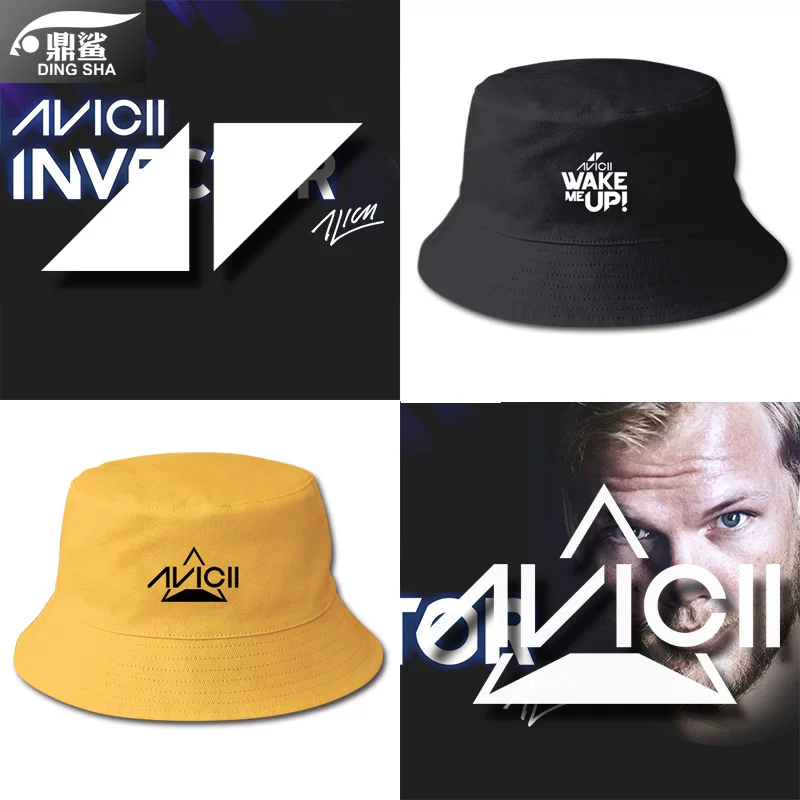 Топ-100 Avicii Avicii A Божественный Электрический слог фестиваль ГоловаKing Музыка Fisherman Hat Мужчины и женщины Солнцезащита Солнечная шляпа