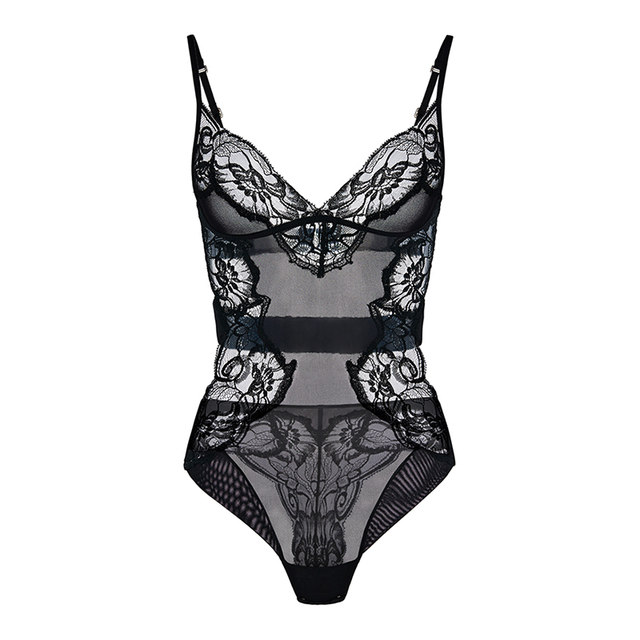 ຊຸດກະໂປ່ງຜູ້ຍິງ LAPERLA AMBRA sexy suspender embroidered body shaper