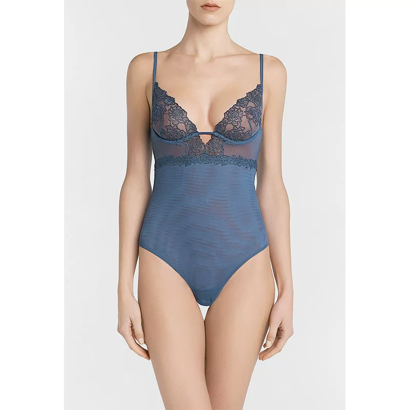 [Скидка] La Perla Ms. Bella тюлевый сексуальный боди-комбидресс с сеткой