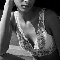 LA PERLA female lingerie CLEA gathers beauty back sexy lace embroidered bra