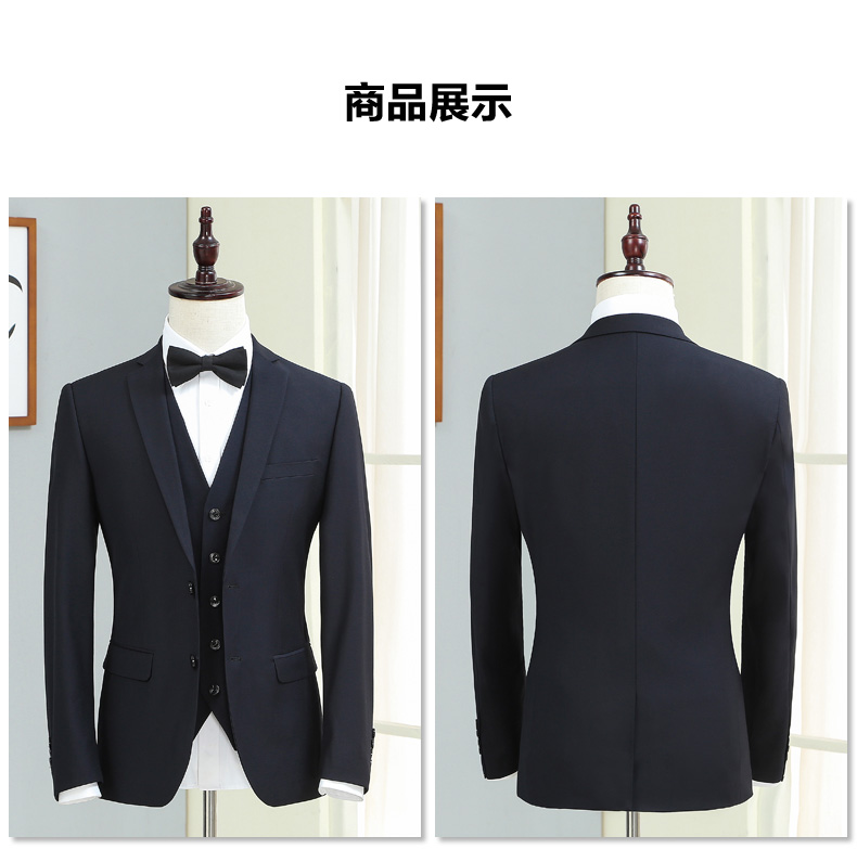 Bộ đồ vest nam phù hợp với bộ đồ ba mảnh Bộ đồ mỏng bốn mùa kinh doanh bình thường chuyên nghiệp vest cưới