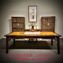 Jin Wuxi wooden painting book cabinet Sichuan small leaves Zhennan Uwood study combination Ming furniture combination