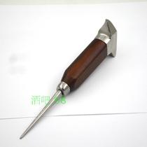 Stainless steel ice cone single fork ice hammer ice Chisel single insert ice cone chisel round ice hockey bar supplies