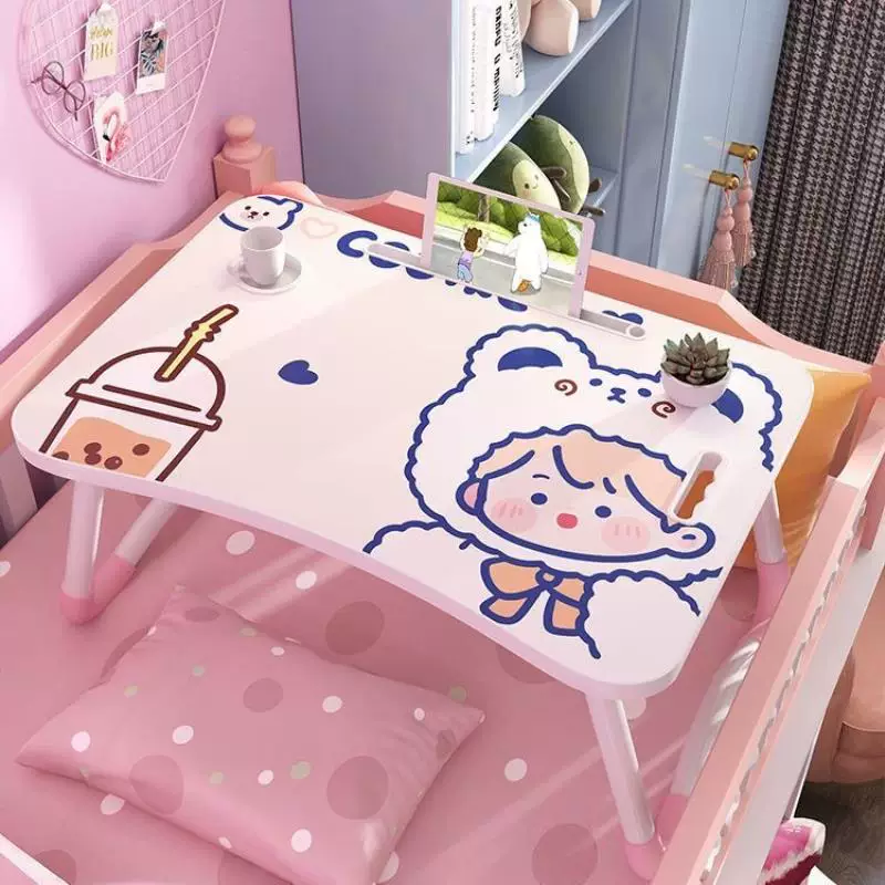Bed laptop folding small table lazy small desk student table children's study table study desk