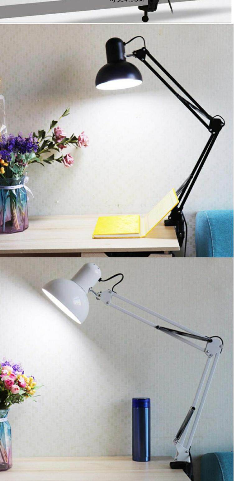 Лампа для чтения 美甲led长臂护眼美睫拍摄座夹折叠床头刺绣工作维修绘画纹身台灯