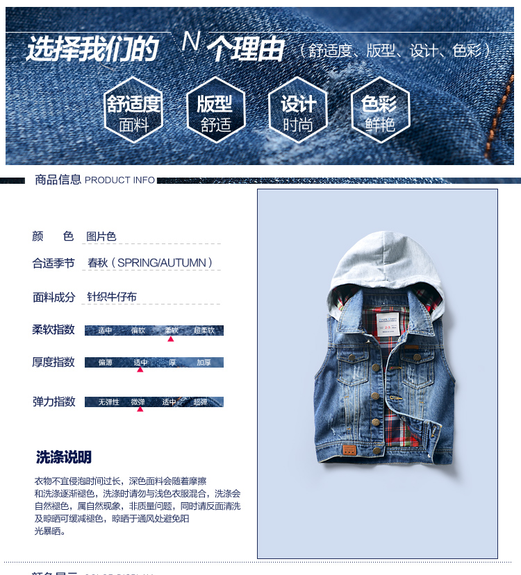 Gilet garcon ANGLE CHEST en toile - Ref 2066974 Image 8