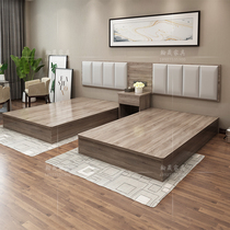 Hotel Bed Express Hotel Furniture Standard Room Combination TV Table Full Bed and Breakfast Apartment Single Double Board Special Bed
