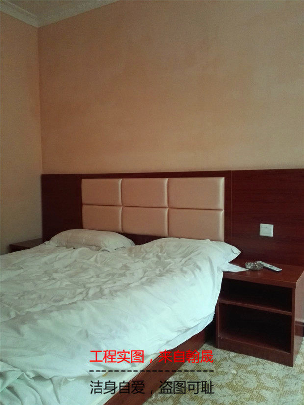 Customized express hotel hotel furniture standard room full set 1 8 hotel soft bed bed box frame TV table full set