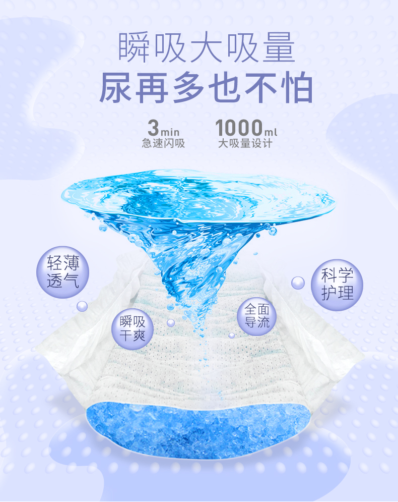 Mi Bao Xiong Tã cho bé Quần Lap Quần nước tiểu Không ướt Tã NBSMLXLXXL Siêu mỏng Thở chính hãng tả hipgig