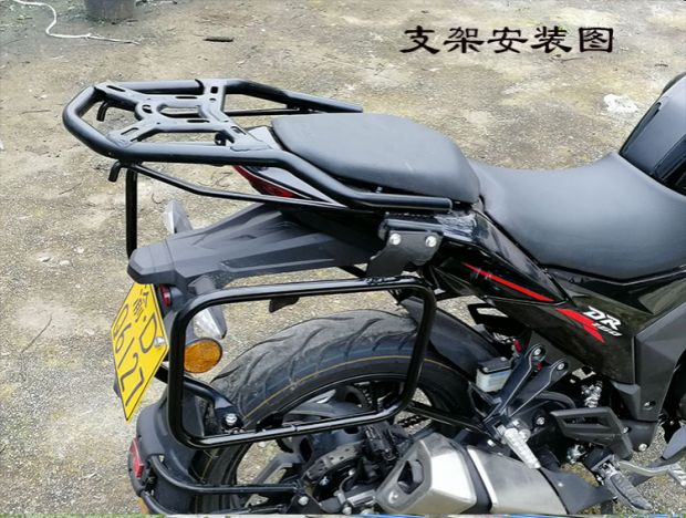 Áp dụng hợp kim nhôm xe máy DR160 bên hông hộp phía sau hộp bên hông vali HJ150-10D thùng đựng đồ xe winner x