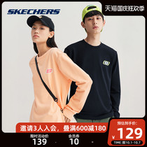 Skechers Skate 2021 New Couple Sweater Coat Spring and Autumn Loose Round Neck Long Sleeve Sports Top