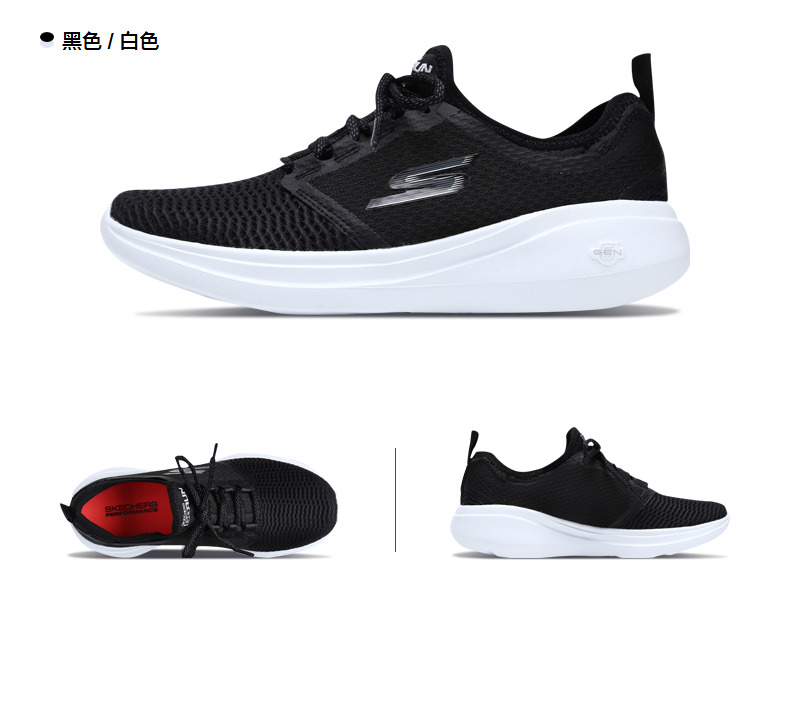 Giày Skechers SKECHER Giày nữ Thời trang mới Giày chạy bộ một mảnh Giày lười nhẹ giày thể thao