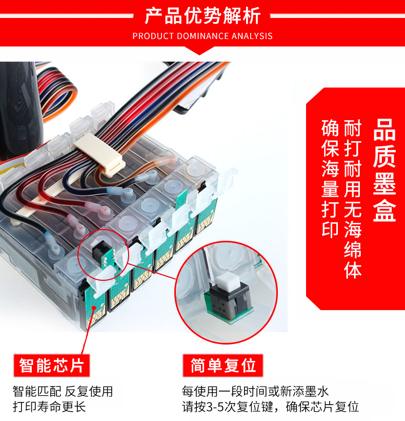 Thiết bị cung cấp liên tục Tianwei cho Canon CANON IX6780 IX6880 với hộp mực 850 851 Máy in màu Hệ thống hộp mực liên tục 6 màu - Phụ kiện máy in giá 1 trống máy in	