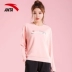 Áo len Anta nữ 2019 xuân mới cổ tròn in áo thun thể thao giản dị nữ 16918717 - Thể thao lông cừu / jumper Thể thao lông cừu / jumper