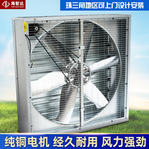380V negative pressure fan industrial exhaust fan thickened strong exhaust fan greenhouse planting farm ventilation fan