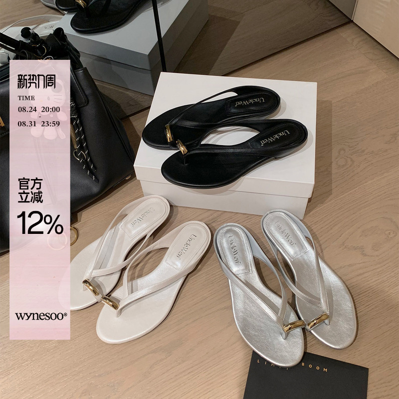 "Uncle Wen" Pose Holiday ~ Women's Flip-Flops 2026 Summer New Style Versatile Thong Sandals for Outdoor Wear