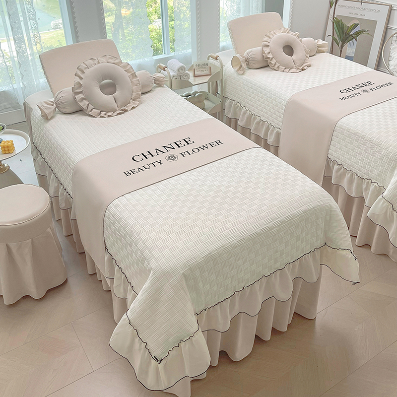 High-End Beauty Bed Cover Four-Piece Set 2026 Cotton for All Seasons, Classy Beauty Salon Massage Therapy Three-Piece Set for Summer High-End Beauty Bed Cover Four-Piece Set 2026 Cotton for All Seasons, Classy Beauty Salon Massage Therapy Three-Piece Set for Summer