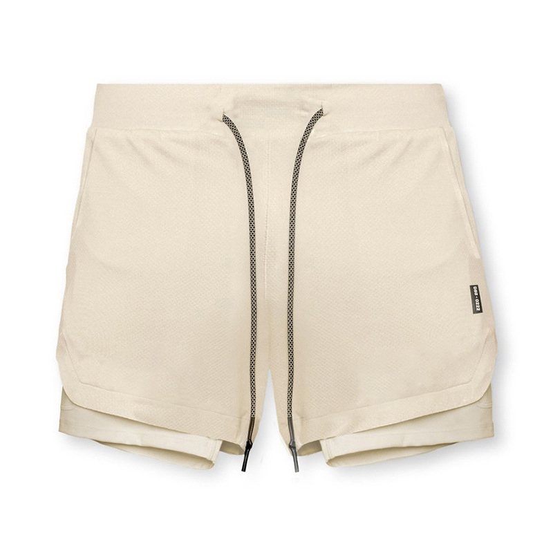 American-Style Sports Shorts for Men, Summer Ice Silk Quick-Dry Lining, Running, Fitness, Basketball Training, Tight-Fitting Casual Shorts