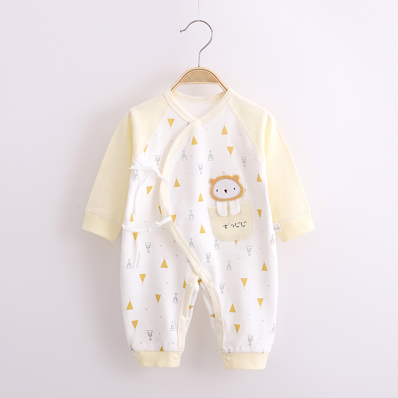 Newborn Pure Cotton Clothes Spring Autumn 0 Month 3 Newborn Baby Monk Clothing Baby Warm Khaclothes Net Red Cute Autumn