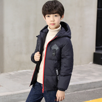 Boys cotton coat winter clothes 2021 new large childrens childrens down cotton clothes short jacket quilted jacket thickened foreign tide