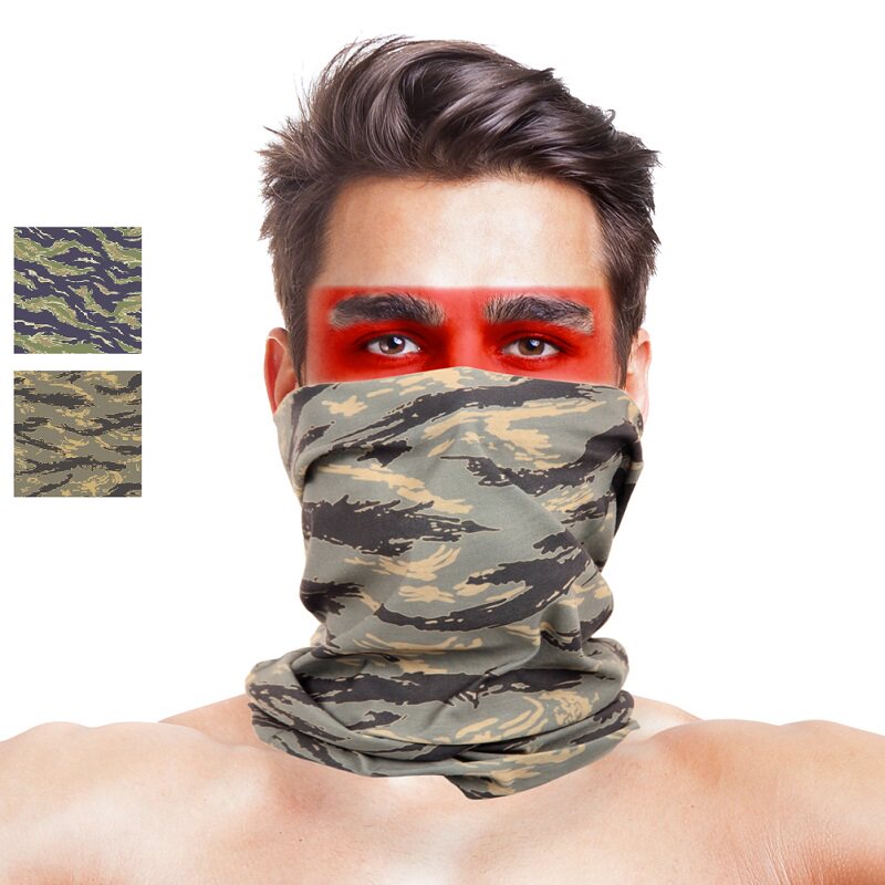 Tiger Spot Camouflage Magic Head Scarf Sport Neck Fishing Outdoor Thermal Sunscreen Full Face Mask Baiyang Cycling Neck Cover