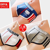 3 chàng trai đồ lót tải 12 tuổi cotton boxer thanh niên trung học 14 học sinh trung học cơ sở 16 quần short vuông - Giữa eo quần lót nữ thun lạnh cao cấp