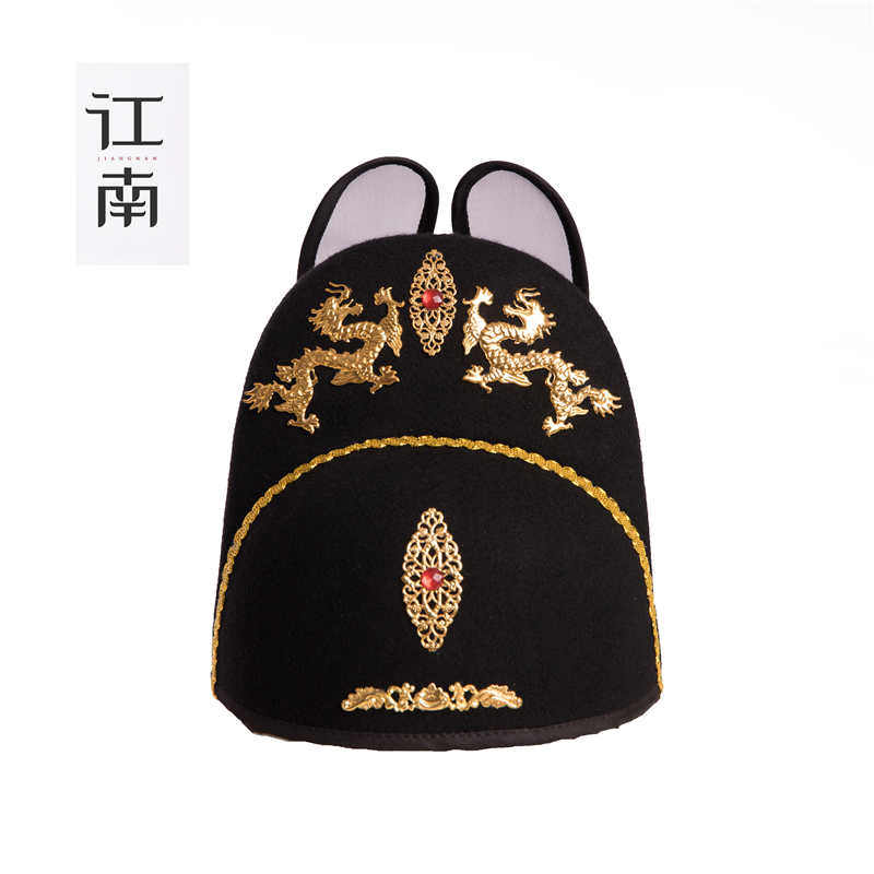 乌衣巷翼善冠:穿越时空的汉服帽子,男新郎帽与锦衣卫飞鱼服配帽的华丽演绎-汉服服配-淘宝百科网