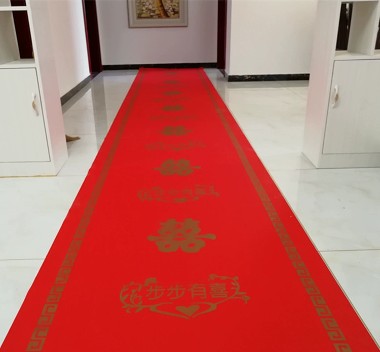 Dùng một lần hôn nhân đám cưới thảm đỏ thảm đỏ lễ khai mạc lễ hội dày thảm thảm đỏ - Thảm tấm thảm lót sàn
