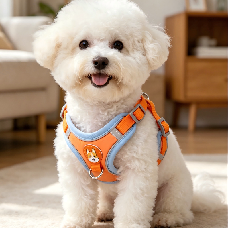 Vest-Style Dog Leash for Small Dogs, Teddy, Bichon, Pomeranian Harness, Pet Puppy Walking Leash, Dog Chain Vest-Style Dog Leash for Small Dogs, Teddy, Bichon, Pomeranian Harness, Pet Puppy Walking Leash, Dog Chain