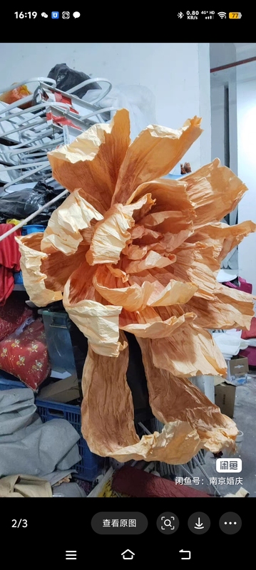 Orange Large Paper Flowers, Simulated Bouquets, Decorative Flowers, Paper Wedding Flowers