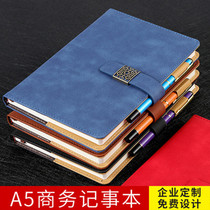 Notebook stationery a5 book office supplies with buckle business conference work record notebook art exquisite retro simple College student diary thick notepad custom LOGO