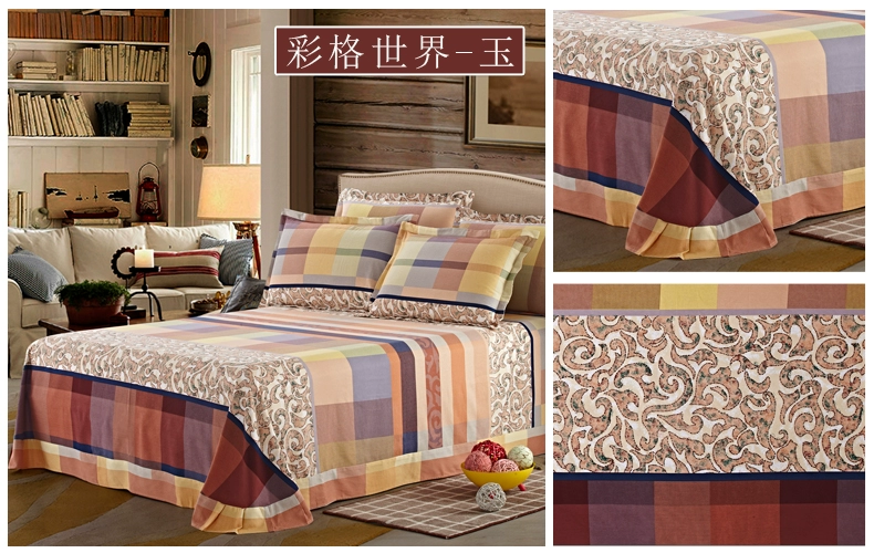 những người yêu thích thủy ngân Khăn bông phụ 100% cotton một mảnh dày mùa đông chà nhám tờ 2,0 mét 1.5m1.8 - Khăn trải giường