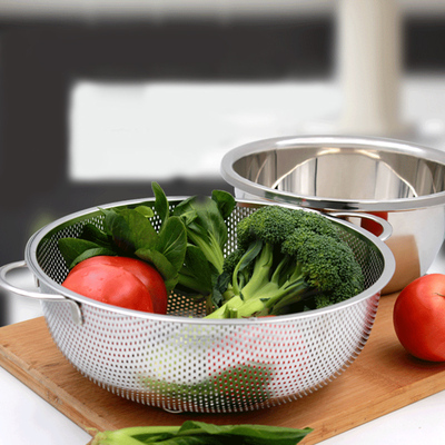 【推特】加厚304不锈钢盆18cm