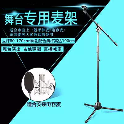 Aggravated strengthening lifting bracket all metal professional stage floor microphone bracket weighted microphone bracket