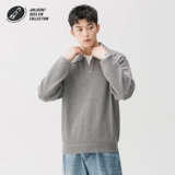 Оригинальный дизайнерский демисезонный ретро трикотажный свитер, V-образный вырез, оверсайз