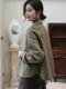 2025 Autumn and Winter New High-End Double-Sided Wool Coat with Horn Buttons for Women, Short, Loose, Fashionable Woolen Jacket for Women