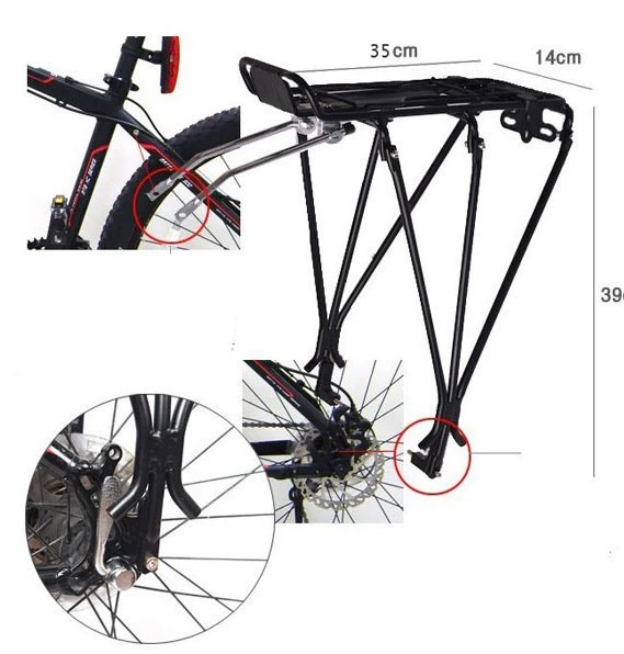 Porte-bagages pour vélo XINTOWN - Ref 2409185 Image 29