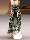 European and American fashion new summer women's sleeveless v-neck tiger print dress long skirt European and American 3D beach skirt