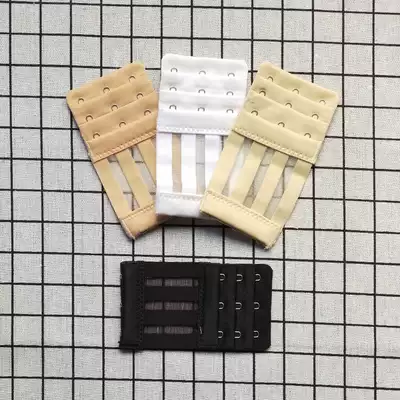 Elasticity elastic super fiber three-row three-button underwear extension buckle buckle breasted connection buckle adjustment bra 3-row back buckle