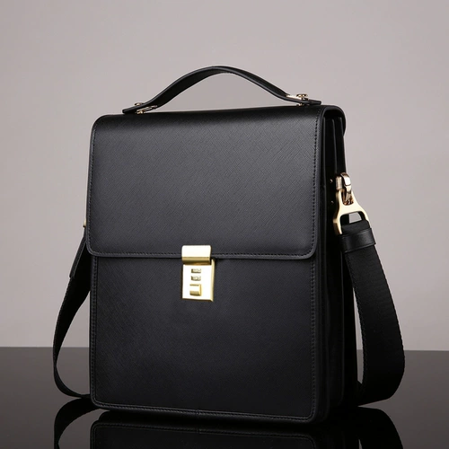 Кожаная портативная сумка на одно плечо, сумка через плечо, вместительная и большая барсетка