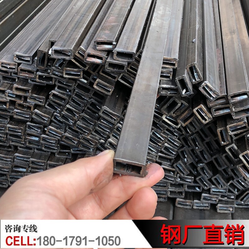 Cold drawn square pipe10*20 10*25 10*30 10*40 10*50 cold rolled flat pipe cold drawn rectangular pipe square pass