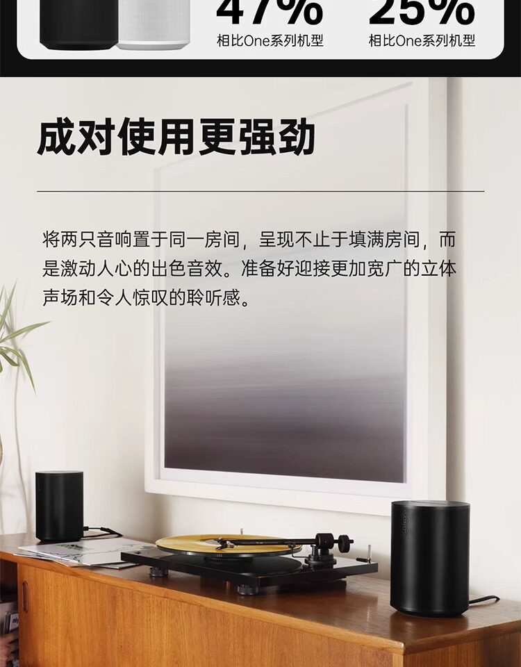 Sonos Era 100 无线蓝牙智能桌面音箱 镇店之宝¥1624.88 天猫¥2449
