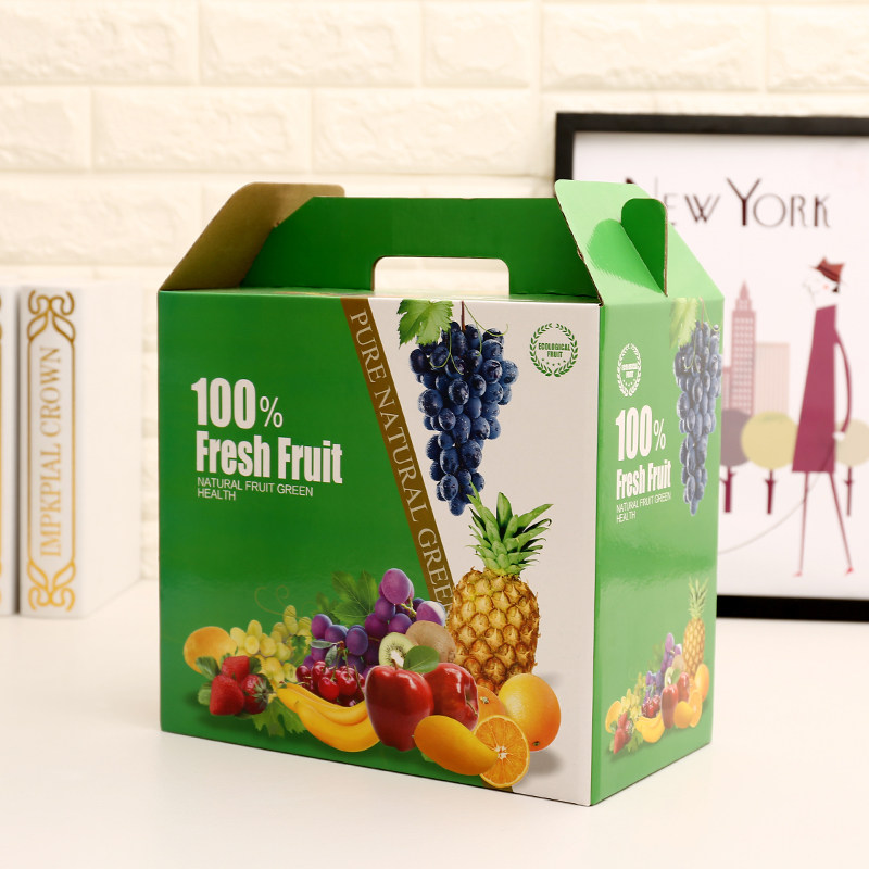 Spot 10 kg fruit carton packaging box Shangpin fruit gift box packaging box Custom printed fruit gift