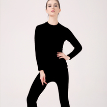 Chaohua Winter Low Collar High Collar Lady Gvet Thickened Warm Anti-Chill Suit Bamboo Charcoal Cotton black beating undergarment